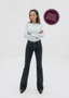 Black jeans with extra long leg lengths