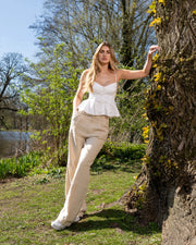 The Perfect Summer - The Bali Pants - White and Sand