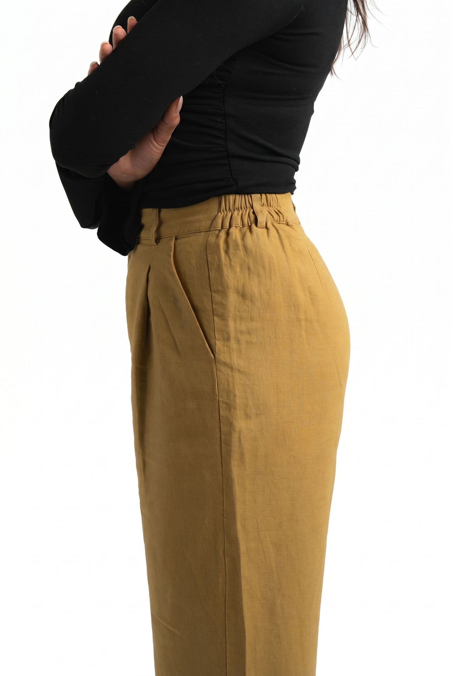 Bali Linen Pants - Yellow