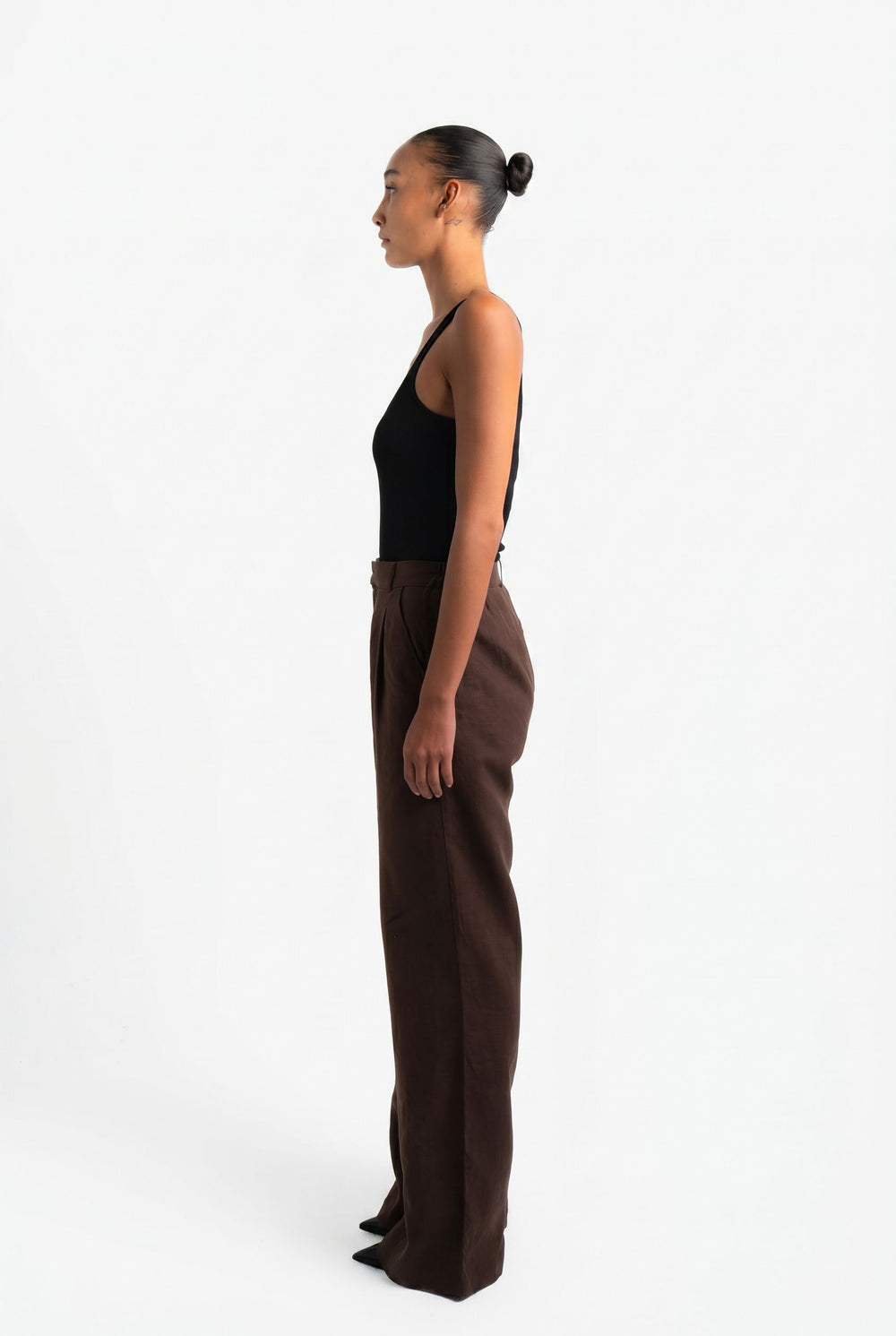 Bali Linen Pants - Dark Brown
