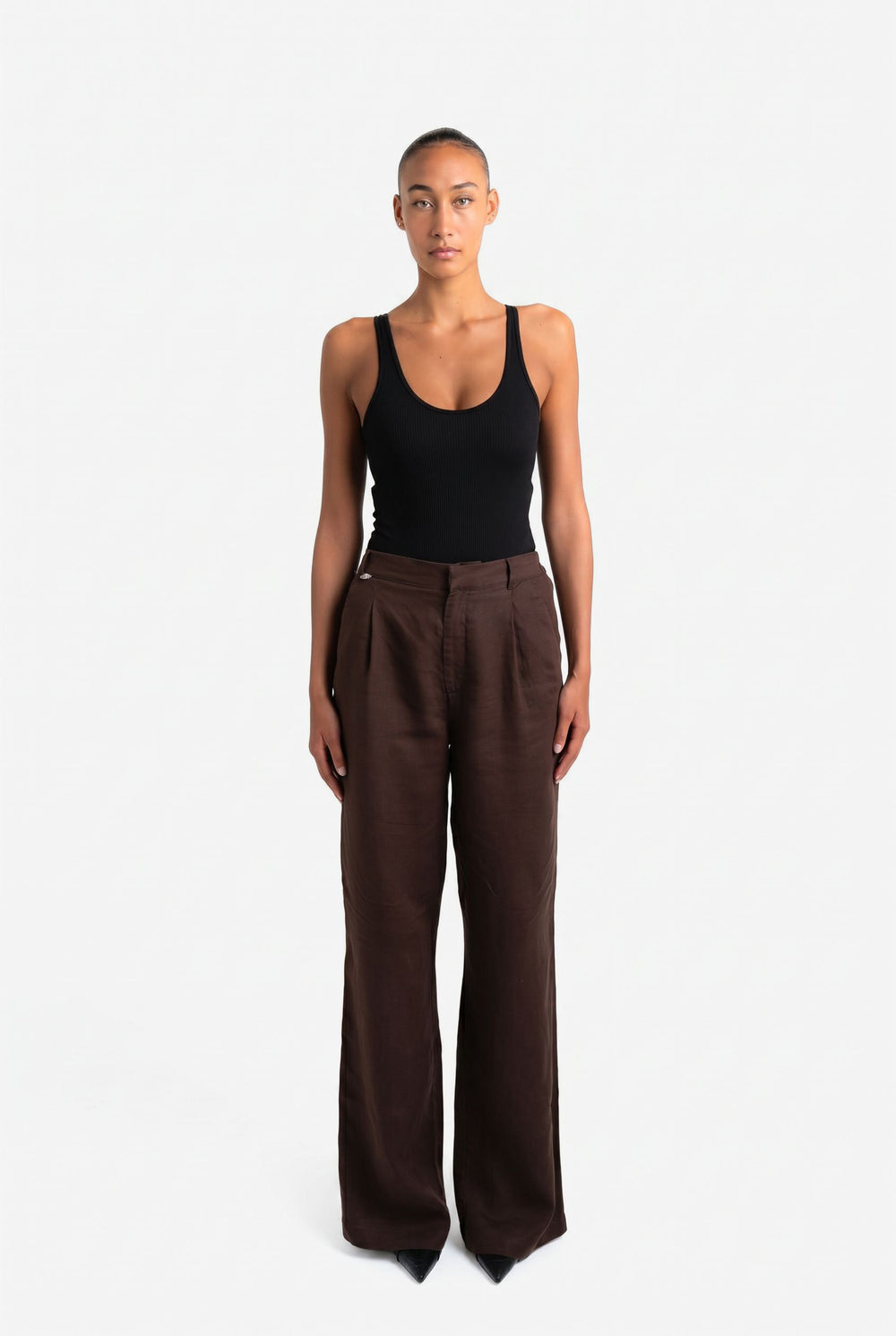 Bali Linen Pants - Dark Brown