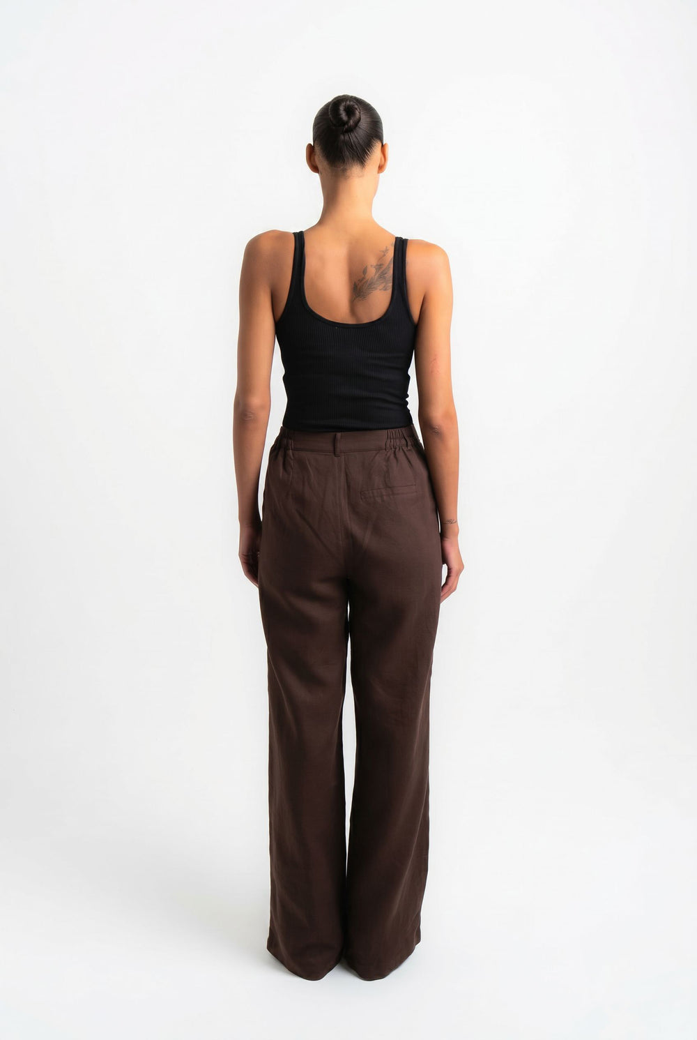 Bali Linen Pants - Dark Brown