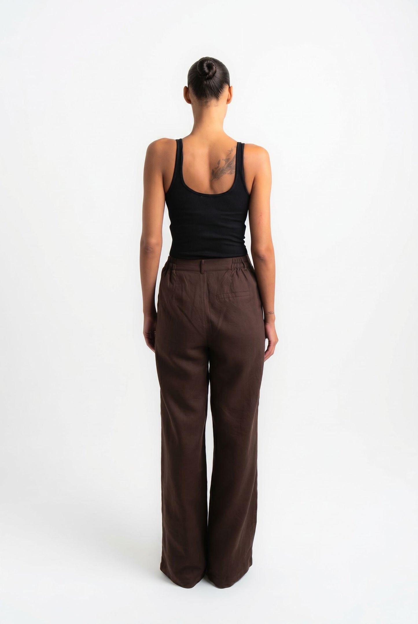 Bali Linen Pants - Dark Brown