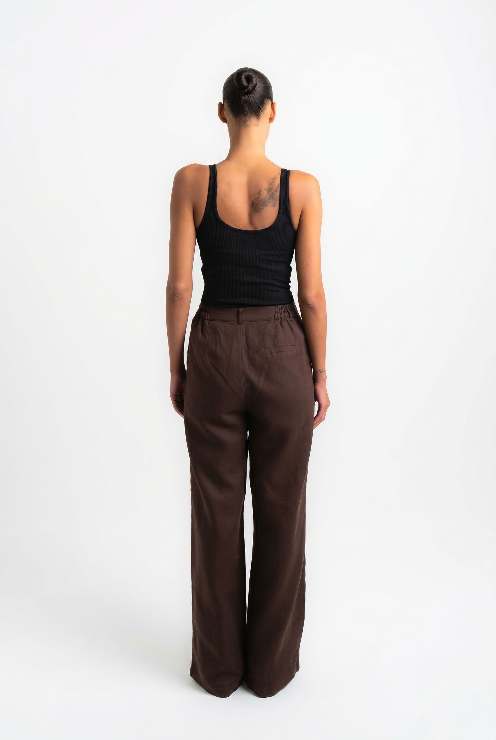 Bali Linen Pants Dark Brown