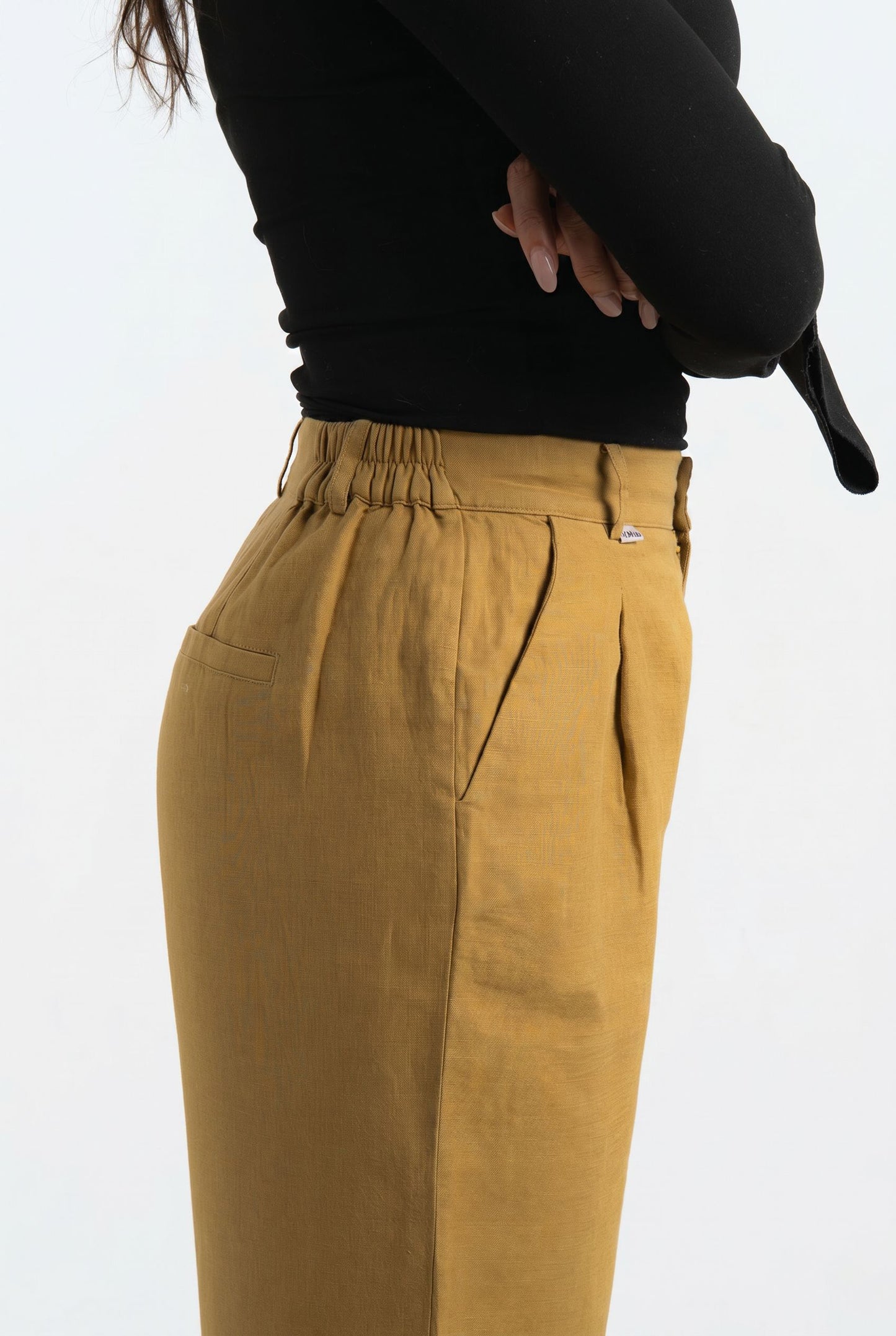 Bali Linen Pants - Yellow