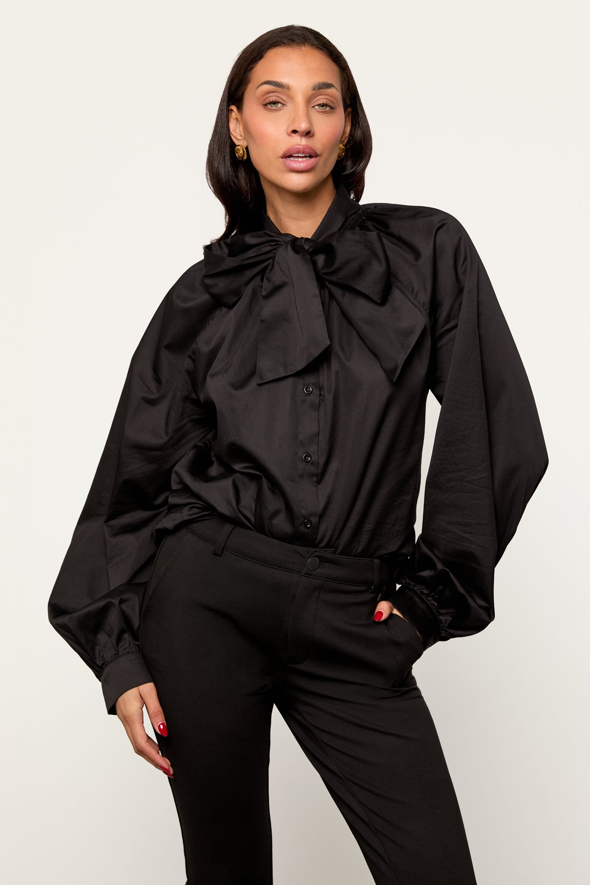 The Monroe Bow Blouse